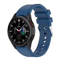 Strap-itÂ Strap-it Samsung Galaxy Watch 4 Classic 46mm siliconen bandje (donkerblauw)