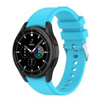 Strap-itÂ Strap-it Samsung Galaxy Watch 4 Classic 46mm siliconen bandje (lichtblauw)