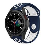 Strap-itÂ Strap-it Samsung Galaxy Watch 4 Classic 46mm sport band (blauw/wit)