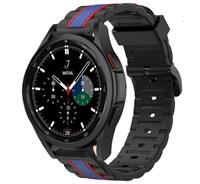 Strap-itÂ Strap-it Samsung Galaxy Watch 4 Classic 46mm Special Edition Band (zwart/blauw)