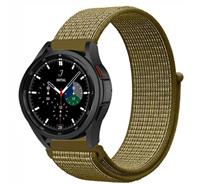 Strap-itÂ Strap-it Samsung Galaxy Watch 4 Classic 46mm nylon band (olijf)