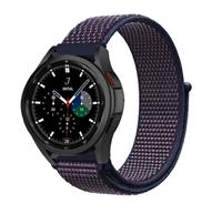 Strap-itÂ Strap-it Samsung Galaxy Watch 4 Classic 46mm nylon band (paars/blauw)