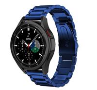 Strap-itÂ Strap-it Samsung Galaxy Watch 4 Classic 46mm stalen band (blauw)
