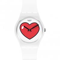 Swatch Valentines Love O'Clock Damenuhr in WeiÃŸ GW718