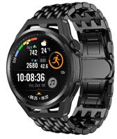 Strap-itÂ Strap-it Huawei Watch GT Runner stalen draak band (zwart)