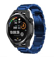Strap-itÂ Strap-it Huawei Watch GT Runner stalen band (blauw)