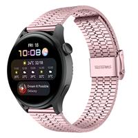 Strap-itÂ Strap-it Huawei Watch 3 (Pro) roestvrij stalen band (rosÃ© pink)