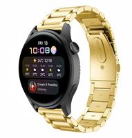 Strap-itÂ Strap-it Huawei Watch 3 (Pro) stalen band (goud)
