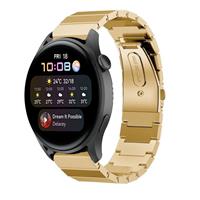 Strap-itÂ Strap-it Huawei Watch 3 (Pro) metalen bandje (goud)