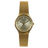 Prisma Dames Horloge Slimline van Goudkleurig Edelstaal