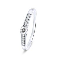 Siebel Witgouden ring met diamant R03-SL20-015-G2