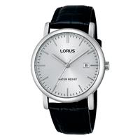 Lorus RG839CX5 Horloge staal-leder zilverkleurig-zwart 37,5 mm