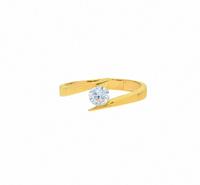 AdeliaÂ´s Fingerring Â»333 Gold Ring mit ZirkoniaÂ«, Goldschmuck fÃ¼r Damen