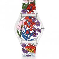 Swatch March Drops Botanical Paradise Damenuhr in Mehrfarbig SS08K110