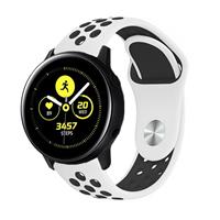 Strap-itÂ Strap-it Samsung Galaxy Watch Active sport band (wit/zwart)