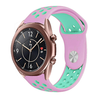 Strap-itÂ Strap-it Samsung Galaxy Watch 3 sport band 41mm (roze/aqua)