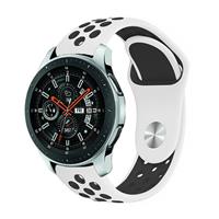 Strap-itÂ Strap-it Samsung Galaxy Watch sport band 46mm (wit/zwart)