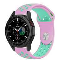 Strap-itÂ Strap-it Samsung Galaxy Watch 4 Classic 46mm sport band (roze/aqua)
