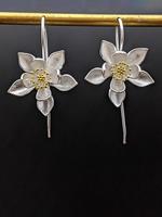 BERRYLOOK Boho Vintage Lotus Flower Earrings