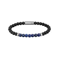 Boss Armband »Mixed beads, 1580270, 1580271, 1580272«, mit Tigerauge oder Lapislazuli, Onyx und Lavastein