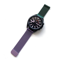Strap-it Samsung Galaxy Watch 3 Milanese band 45mm (paars/groen)