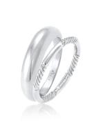 Elli Ring-Set »Bandring Gedreht Basic Set (2 tlg) 925 Silber«