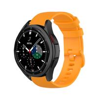 Strap-it Samsung Galaxy Watch 4 Classic 46mm Luxe Siliconen bandje (oranje)