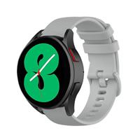 Strap-it Samsung Galaxy Watch 4 44mm Luxe Siliconen bandje (grijs)