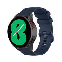 Strap-it Samsung Galaxy Watch 4 44mm Luxe Siliconen bandje (donkerblauw)