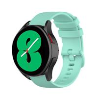 Strap-it Samsung Galaxy Watch 4 44mm Luxe Siliconen bandje (Aqua)