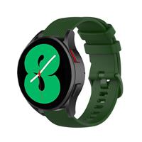 Strap-it Samsung Galaxy Watch 4 40mm Luxe Siliconen bandje (legergroen)