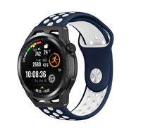 Strap-it Huawei Watch GT Runner sport band (blauw/wit)