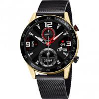 Lotus Smartwatch (set, 2-delig, Met verwisselbare armband van zwart silicone)