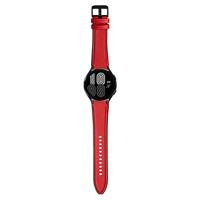 Strap-it Samsung Galaxy Watch 4 Classic 46mm hybrid leren bandje (rood)