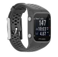 Strap-it Polar M400 / M430 siliconen bandje (donkergrijs)