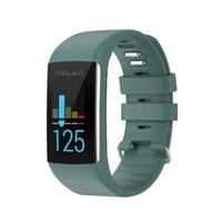 Strap-it Polar A360 / A370 siliconen bandje (grijs/groen)