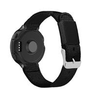 Strap-it Garmin Forerunner 735xt nylon gesp bandje (zwart)