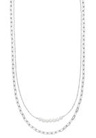 NANA KAY Silberkette »Vivid Chains, ST1956«, mit Muschelkernperle