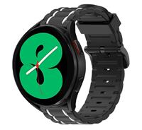 Strap-it Samsung Galaxy Watch 4 40mm sport gesp band (zwart/wit)