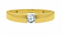 Adelia´s Fingerring »585 Gold Ring mit Zirkonia«, Goldschmuck für Damen