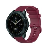 Strap-it Samsung Galaxy Watch 42mm Luxe Siliconen bandje (donkerrood)