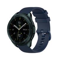 Strap-it Samsung Galaxy Watch 42mm Luxe Siliconen bandje (donkerblauw)