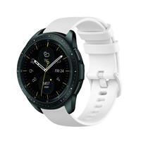 Strap-it Samsung Galaxy Watch 42mm Luxe Siliconen bandje (wit)