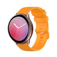 Strap-it Samsung galaxy watch Active Luxe Siliconen bandje (oranje)