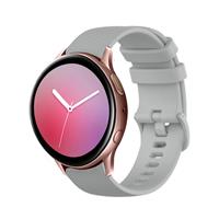 Strap-it Samsung galaxy watch Active Luxe Siliconen bandje (grijs)