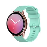 Strap-it Samsung galaxy watch Active Luxe Siliconen bandje (Aqua)