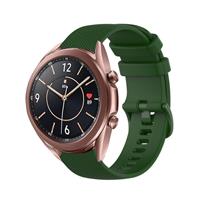 Strap-it Samsung Galaxy Watch 3 41mm Luxe Siliconen bandje (legergroen)