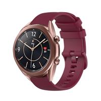 Strap-it Samsung Galaxy Watch 3 41mm Luxe Siliconen bandje (donkerrood)