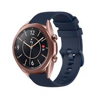 Strap-it Samsung Galaxy Watch 3 41mm Luxe Siliconen bandje (donkerblauw)