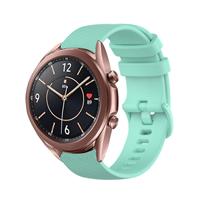 Strap-it Samsung Galaxy Watch 3 41mm Luxe Siliconen bandje (Aqua)